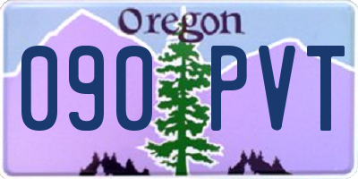 OR license plate 090PVT