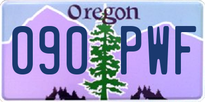 OR license plate 090PWF