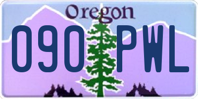 OR license plate 090PWL