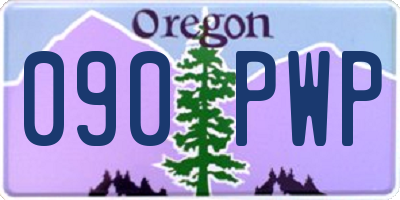 OR license plate 090PWP