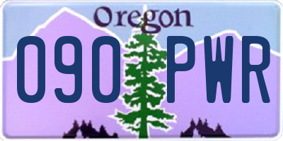 OR license plate 090PWR