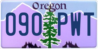 OR license plate 090PWT