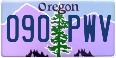OR license plate 090PWV