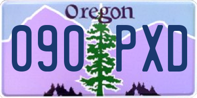 OR license plate 090PXD