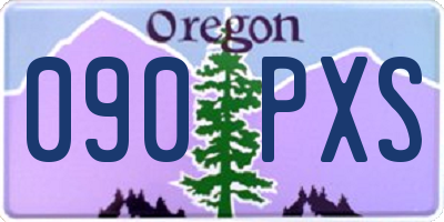 OR license plate 090PXS