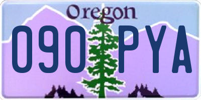OR license plate 090PYA