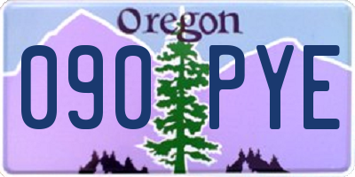OR license plate 090PYE