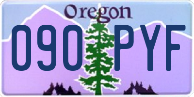 OR license plate 090PYF