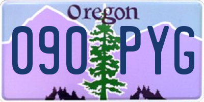 OR license plate 090PYG