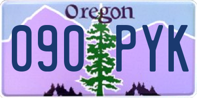 OR license plate 090PYK