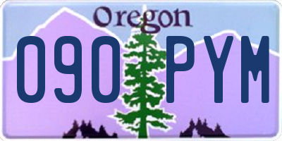 OR license plate 090PYM