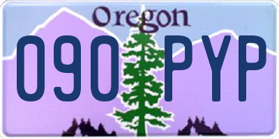 OR license plate 090PYP