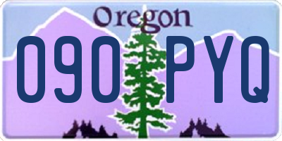 OR license plate 090PYQ