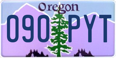 OR license plate 090PYT