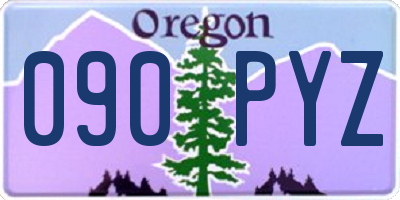 OR license plate 090PYZ