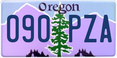 OR license plate 090PZA