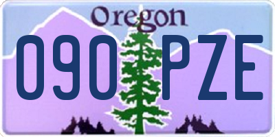 OR license plate 090PZE