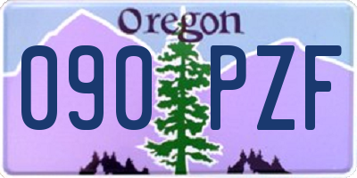 OR license plate 090PZF