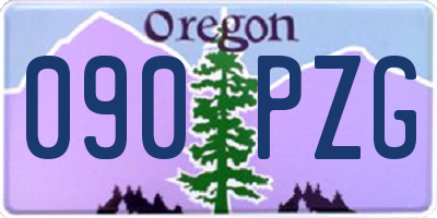 OR license plate 090PZG