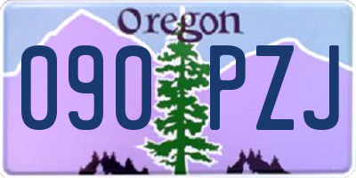 OR license plate 090PZJ