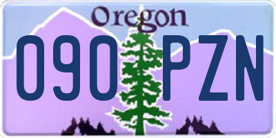 OR license plate 090PZN