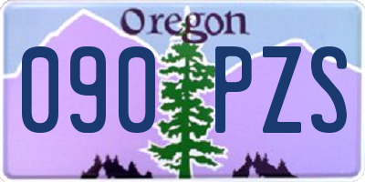 OR license plate 090PZS