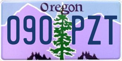OR license plate 090PZT