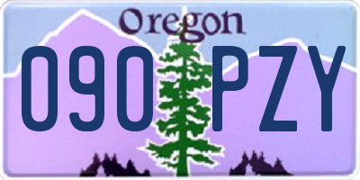 OR license plate 090PZY