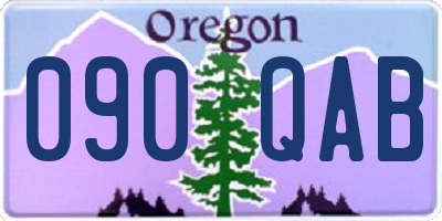 OR license plate 090QAB