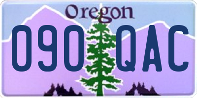 OR license plate 090QAC