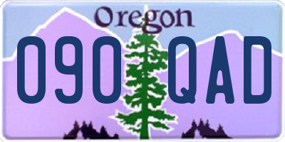 OR license plate 090QAD