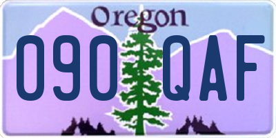 OR license plate 090QAF