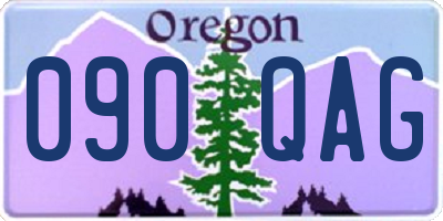 OR license plate 090QAG