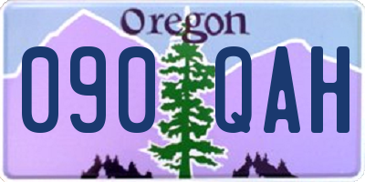 OR license plate 090QAH
