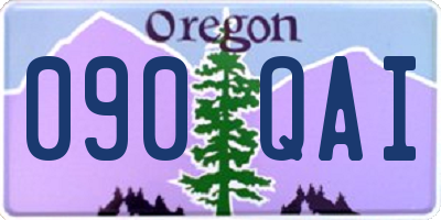 OR license plate 090QAI