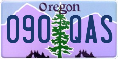 OR license plate 090QAS