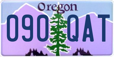 OR license plate 090QAT