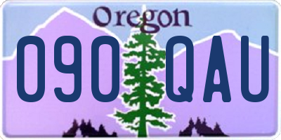 OR license plate 090QAU