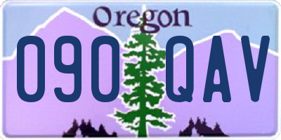 OR license plate 090QAV