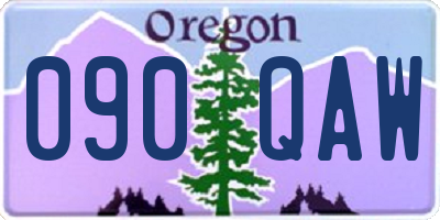 OR license plate 090QAW