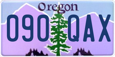 OR license plate 090QAX