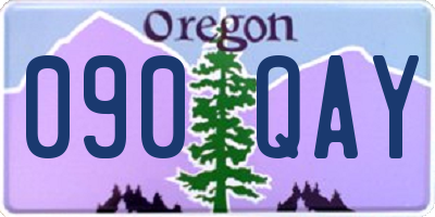 OR license plate 090QAY