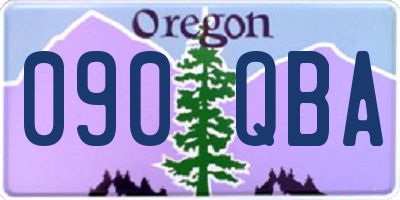 OR license plate 090QBA