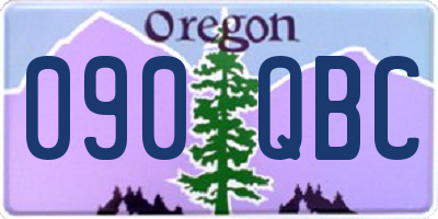 OR license plate 090QBC