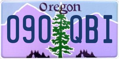 OR license plate 090QBI