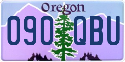 OR license plate 090QBU