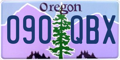 OR license plate 090QBX