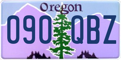 OR license plate 090QBZ