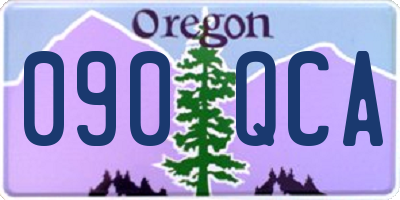OR license plate 090QCA