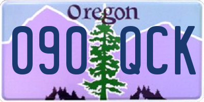 OR license plate 090QCK